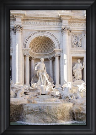 Framed Trevi Fountain in Afternoon Light I Print