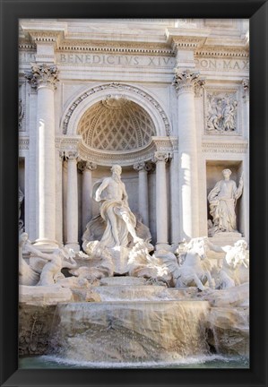 Framed Trevi Fountain in Afternoon Light I Print