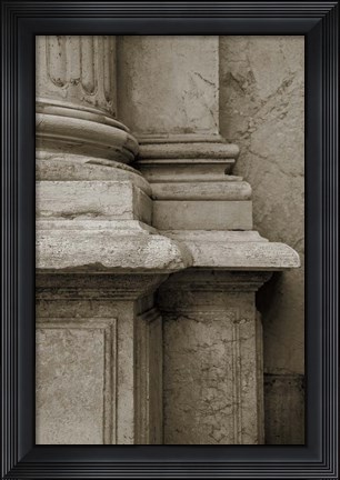 Framed Architecture Detail in Sepia IV Print
