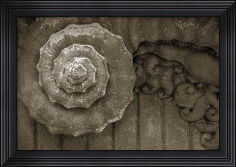 Framed Architecture Detail in Sepia V Print