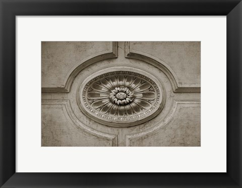 Framed Architecture Detail in Sepia VII Print