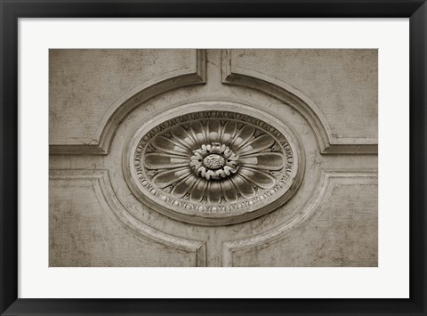 Framed Architecture Detail in Sepia VII Print