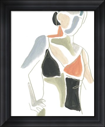 Framed Color Block Figure II Print