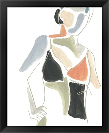 Framed Color Block Figure II Print
