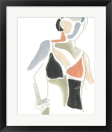 Framed Color Block Figure II Print