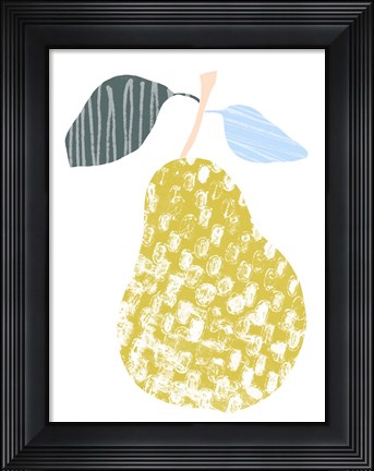 Framed Cut Paper Fruit I Print