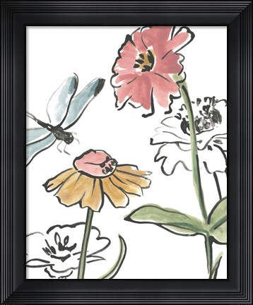 Framed Boho Florals I Print