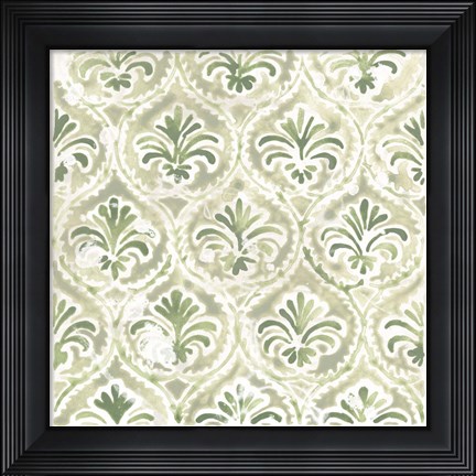 Framed Boho Tile V Print