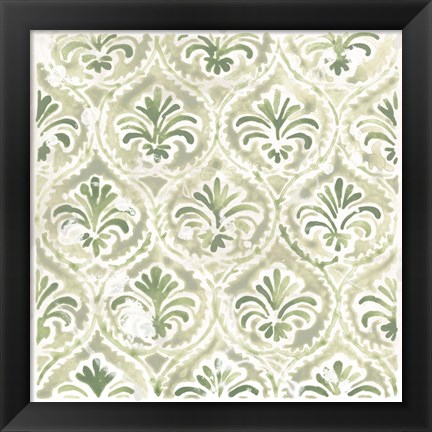 Framed Boho Tile V Print