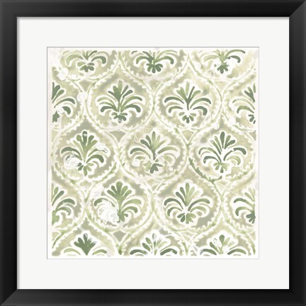 Framed Boho Tile V Print