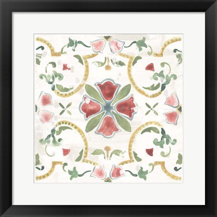 Framed Boho Tile VI Print