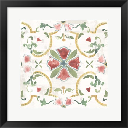 Framed Boho Tile VI Print