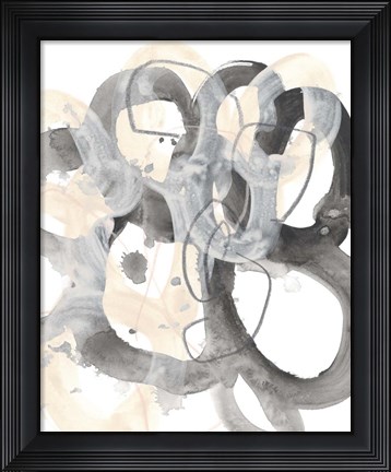 Framed Tangled Circuit IV Print