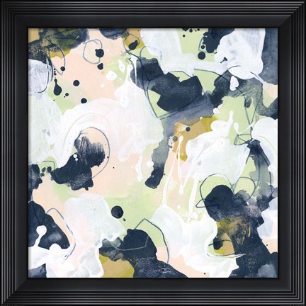 Framed Cellular Patina I Print