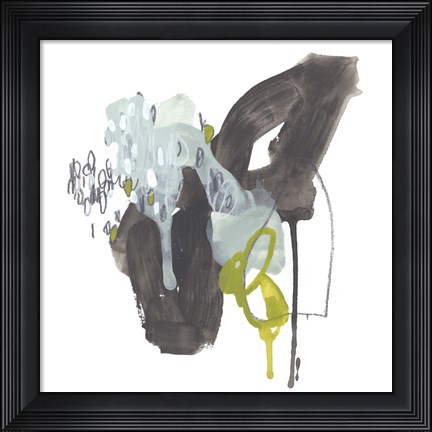 Framed Moon Drop I Print