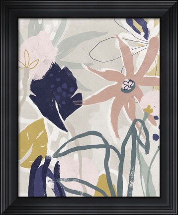 Framed Garden Jumble I Print