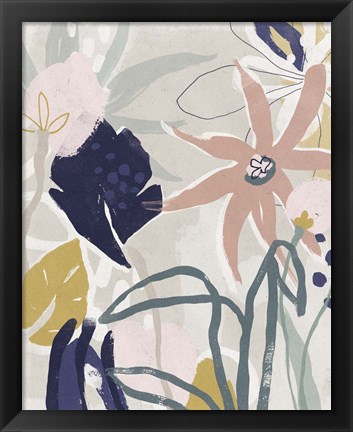 Framed Garden Jumble I Print