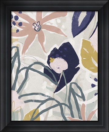 Framed Garden Jumble II Print