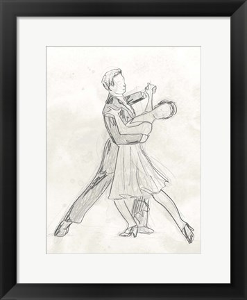 Framed Vintage Ballroom I Print