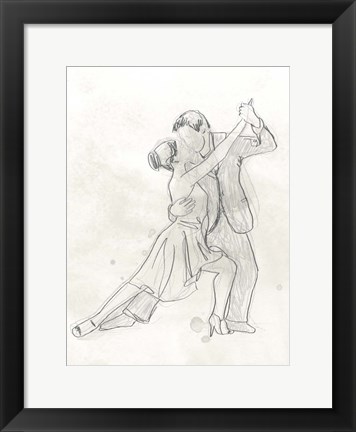 Framed Vintage Ballroom II Print