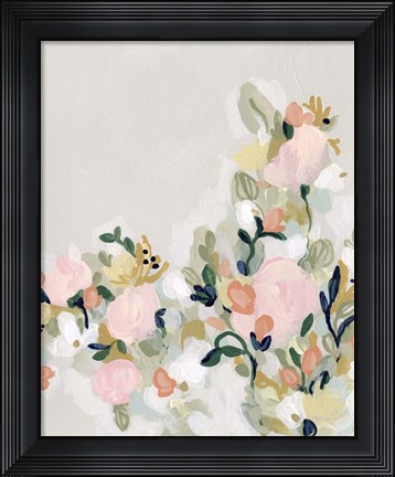 Framed Blushing Blooms I Print