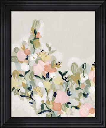 Framed Blushing Blooms II Print
