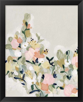 Framed Blushing Blooms II Print