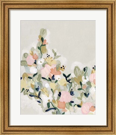 Framed Blushing Blooms II Print
