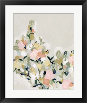 Framed Blushing Blooms II Print