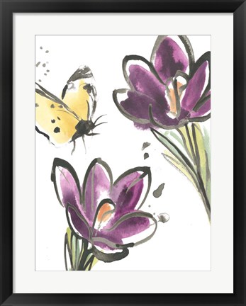 Framed Ink Wash Garden VI Print