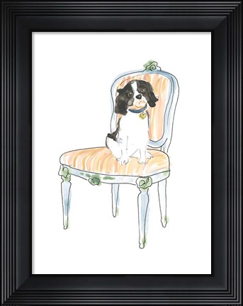 Framed Petite Chien I Print
