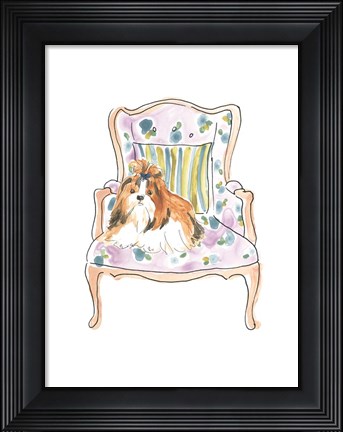 Framed Petite Chien II Print