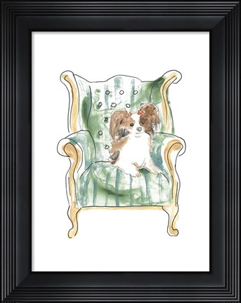 Framed Petite Chien III Print