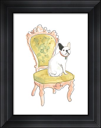 Framed Petite Chien IV Print