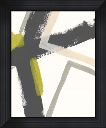 Framed Linear Pulse I Print
