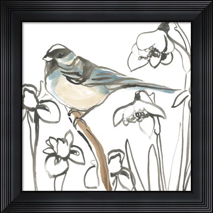 Framed Songbird Meadow II Print