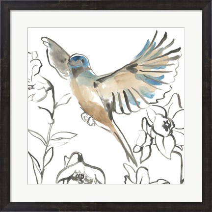 Framed Songbird Meadow IV Print