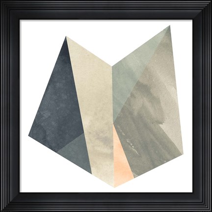 Framed Marble Origami II Print