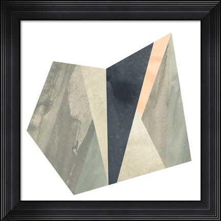 Framed Marble Origami III Print