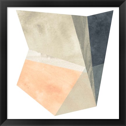 Framed Marble Origami IV Print