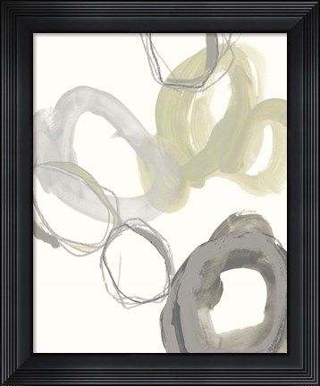 Framed Stone Circles I Print