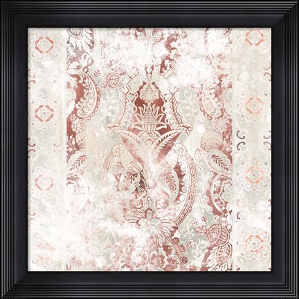 Framed World Traveler Textile IV Print