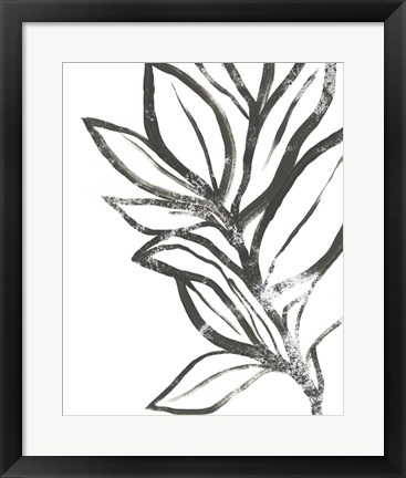 Framed Leaf Instinct II Print