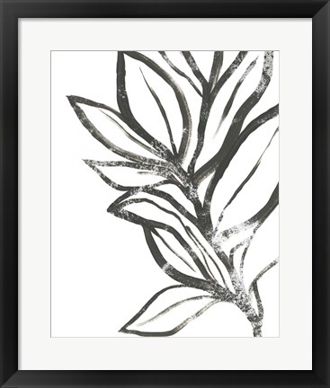 Framed Leaf Instinct II Print