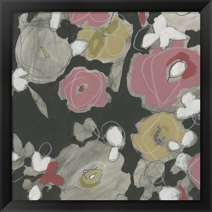 Framed Impulse Floral I Print