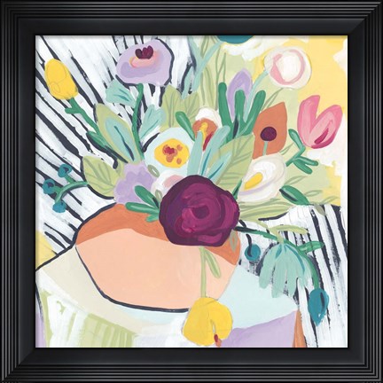 Framed Fauvist Floral II Print