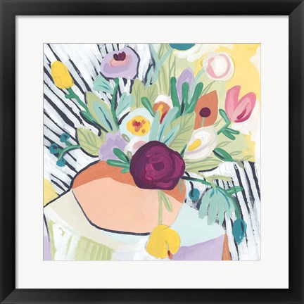 Framed Fauvist Floral II Print