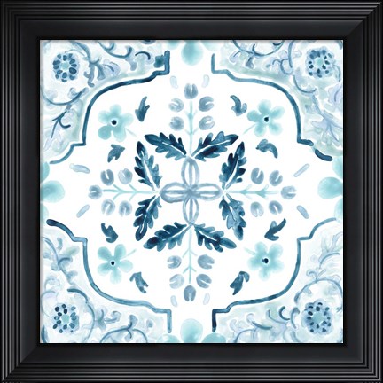 Framed Gamla Stan Tile I Print