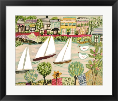 Framed Smooth Sailing I Print