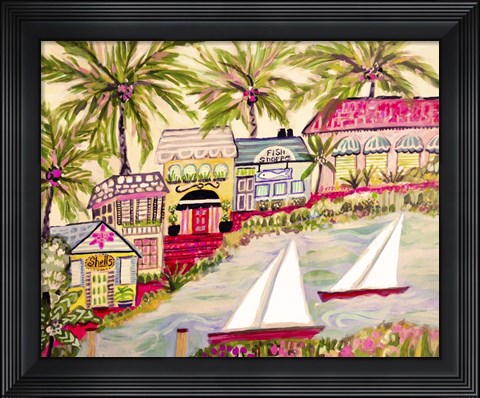 Framed Smooth Sailing II Print